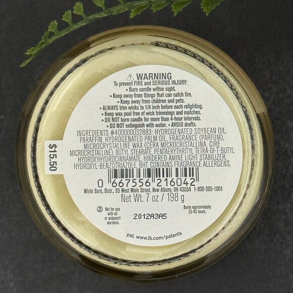 BBW Sugared Lemon Zest White Barn Bath & Body Works Mason Jar Single Wick Candle - Picture 10 of 10